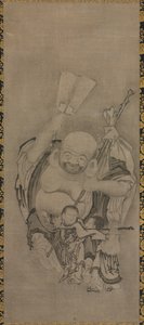 Hotei s taoistickými nesmrtelnými: Hotei