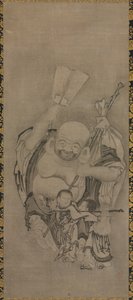 Hotei s taoistickými nesmrtelnými: Hotei, c. 1575-1600.