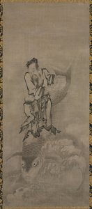 Hotei s Daoist Immortals, konec 17. století – začátek 17. století.