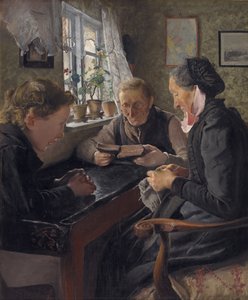 Dítě na návštěvě u prarodičů v neděli od Laurits Andersen Ring