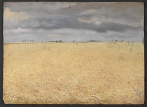 Žitné pole poblíž vesnice Ring od Laurits Andersen Ring