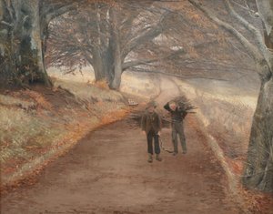 Pěšina poblíž Herlufsholm, Zéland od Laurits Andersen Ring