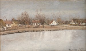 Vesnický rybník v Ringu, Zéland od Laurits Andersen Ring
