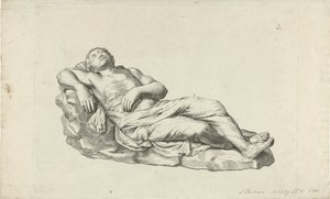 Studie klasické sochy od L. Hachin (signed by artist)