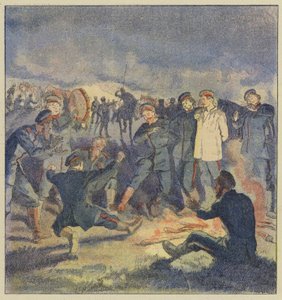 Ruská kavalérie v bivaku