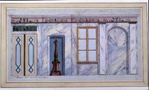 Design pro interiér empírové jídelny od L. Raoux