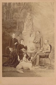 František Josef I. a Alžběta Rakouská a jejich císařská rodina (ilustrační foto) od L. T. Neumann