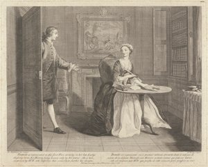 Pamela je zastoupena v tomto prvním díle a píše v její pozdní dámě, její historie je známa pouze podle jejích dopisů. Je zde překvapená panem B., který tuto příležitost zlepšuje, aby podpořil své návrhy