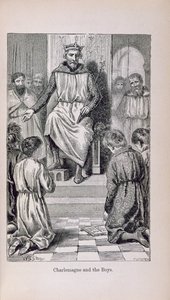 Charlemagne (742-814) and the Boys, ilustrace z 