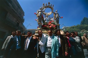 Svátek San Leo, Bova, Kalábrie, Itálie (foto)