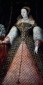 Portrét Kateřiny de Medici, královny choť krále Jindřicha II z Valois, kolem 1547-59 (olej na plátně)