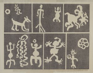 Petroglyfový design
