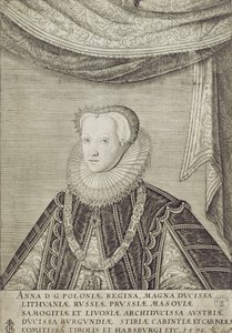 Anna Habsburská (1573-98) polská královna, 1596 od Lambert Cornelis