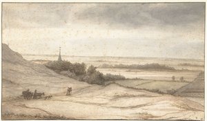 Pohled z dun vesnice Schoorl od Lambert Doomer