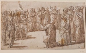 Augustus a Tiburtinská Sibyla, asi 1547.