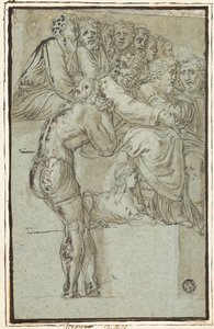 Scéna z římských dějin od Lambert Lombard