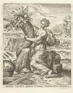 Léto: Ceres s rohem hojnosti The Four Seasons (název série) od Lambert Lombard