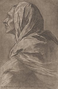 Hlava ženy, ca. 1758. od Lambert Sigisbert Adam