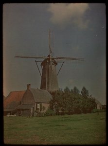 Větrný mlýn ve vesničce Het Klompje (nebo: De Klomp), Zeist, na Koppeldijk od Lambertus Hendrik van Berk