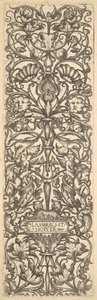 Svícen s putti na kozy uprostřed, ca. 1525-50. od Lambrecht Hopfer
