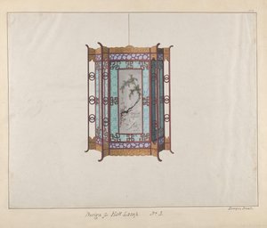 Design pro halovou lampu, ca. 1800-1810. od Lamqua