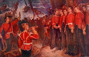 Potopení Birkenhead, 25. února 1852 (fotolitografie)
