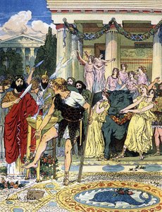 Pelias a Jason, kolem roku 1900 (ilustrace)