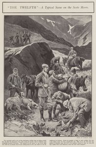 "Dvanáctý" - typická scéna na Scots Moors (litho)