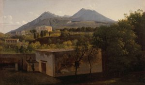 Pohled na Vesuv z Portici, asi 1824 (olej na plátně) od Lancelot Theodore Turpin de Crisse