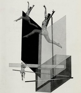 Lidská mechanika Varieté. Z jeviště v Bauhaus Die Bühne im Bauhaus, 1925. od Laszlo Moholy Nagy