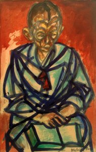 Bez názvu (námořník Miklós, čte knihu) od Laszlo Moholy-Nagy