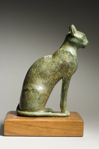 Kočka, pozdní dynastické období, 664-332 př.nl (bronz)