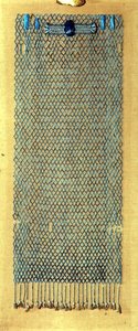 Síť na pohřební korálky, po roce 600 př.nl (fajáns) od Late Period Egyptian