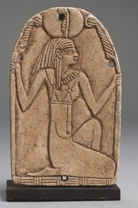 Plaketa Maat (fajáns) (viz také 325655, 325656 a 325658) od Late Period Egyptian