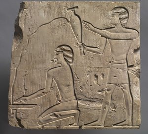 Kněží provádějící pohřební obřady, c.667-647 př.nl od Late Period Egyptian