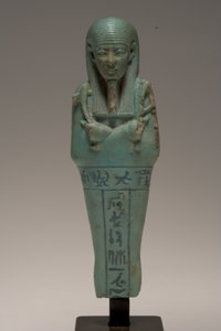 Figurka Shabti pro Djedhora (fajáns)