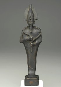 Stojící postava mumie Osiris, 664-332 př.nl (bronz) od Late Period Egyptian