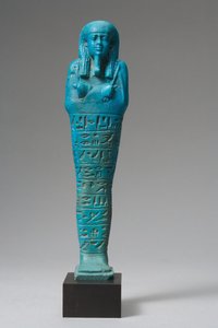 Ushabti pro Psammtika narozeného ze Saba-rekhyet (fajáns)