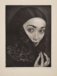 Dáma s šátkem, hospoda. 1926.