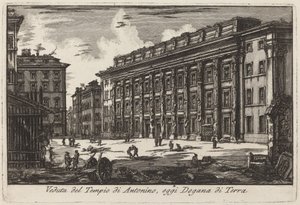 Hadrianeum od Laura Piranesi after Giovanni Battista Piranesi