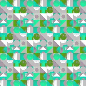 Toy Blocks small - zelená, 2013 (kombinovaná technika)
