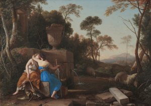 Laurent de La Hyre / "Polibek míru a spravedlnosti", 1654 od Laurent de La Hire
