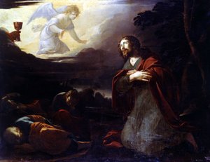 Kristus v Olivové zahradě - Laurent de La Hyre (nebo La Hire od Laurent de La Hire or La Hyre