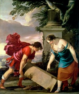 Theseus a jeho matka Aethra, c.1635-36
