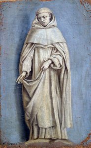 Saint Dominique Malba na plátně od Laurenta de La Hyre (1606-1656) 17. století Sun. 0,36 x 0,22 m Paříž. muzeum Louvre od Laurent de la Hyre