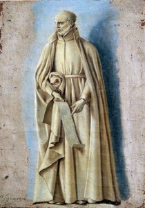 Svatý Ignác držící svitek s pravidly jeho řádu Malba s camaieu na plátně od Laurenta de La Hyre (1606-1656) 17. století Sun. 0,33 x 0,23 m Paříž. muzeum Louvre od Laurent de la Hyre