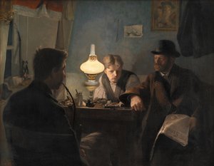 Návštěva ševcovské dílny, 1885. od Laurits Andersen Ring
