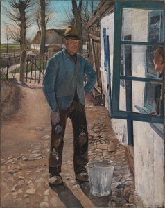 Vybílení starého domu, 1908 od Laurits Andersen Ring