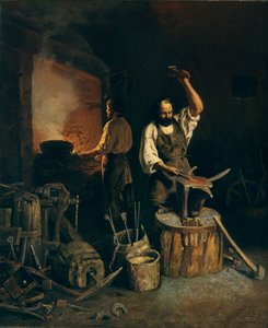 The Forge, 1845 od Lavr Kuzmich Plakhov