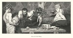 Řecké víno (rytina) od Lawrence (after) Alma Tadema